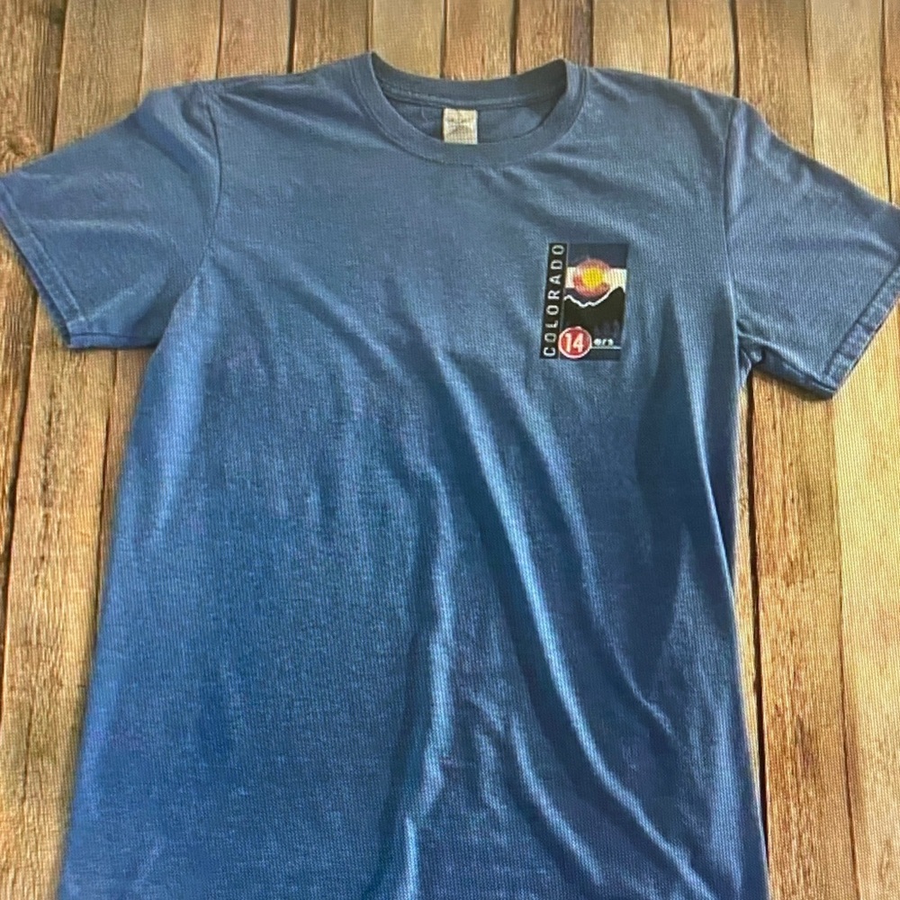Men's Blue Colorado Graphic Short Sleeve Tee